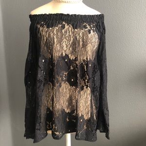 Forever 21 Lace Long Sleeve Tunic